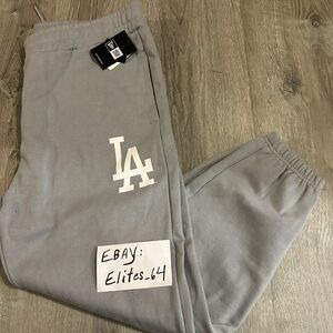 Men’s New Era Los Angeles Dodgers grey sweatpants, 3XL brand new